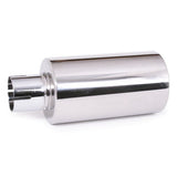 4" Stainless Hot Shot Muffler With 2" Clamp On Opening. 9-1/2" Length