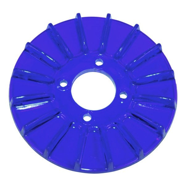 Empi 8927 Finned Alternator/Generator Blue Pulley Cover, Dune Buggy Vw Baja Bug