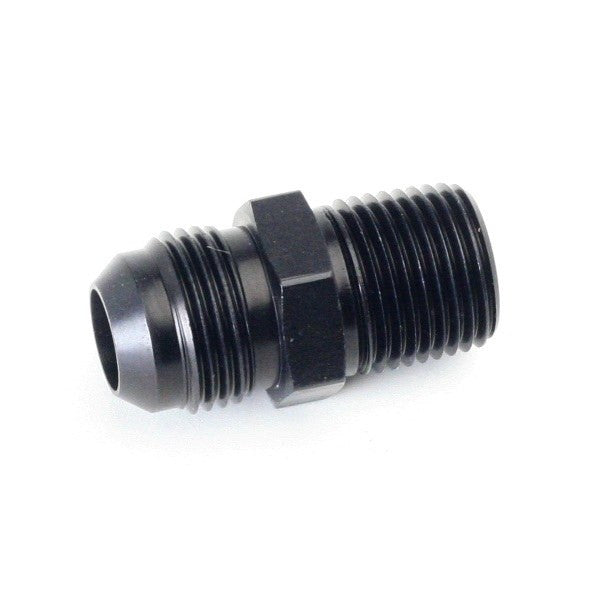 An Hose Adapter Fitting - Male 1/2" NPT To Male #10 / Straight-Black