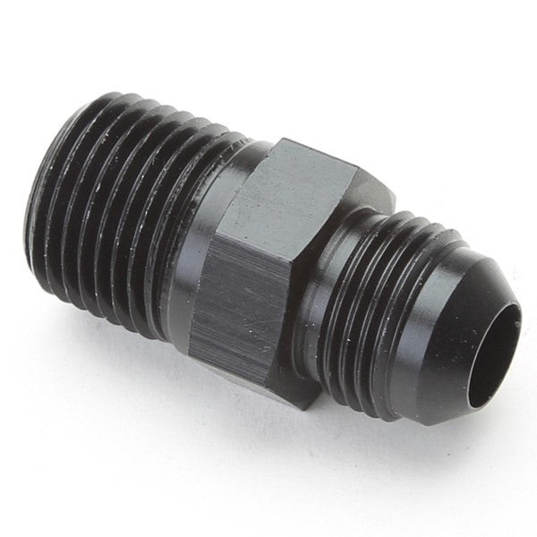 An Hose Adapter Fitting - Male 1/2" NPT To Male #8 / Straight-Black