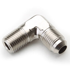 An Hose Adapter Fitting - Male 1/4" NPT To Male #6 / 90 Degree-Steel
