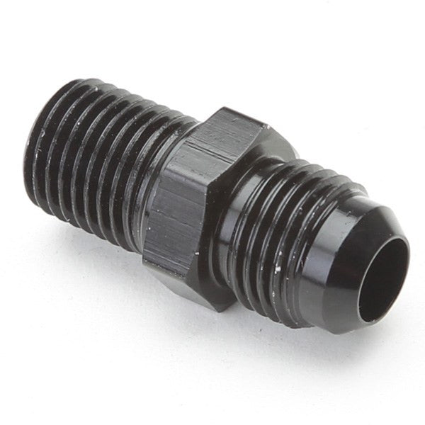 An Hose Adapter Fitting - Male 1/4" NPT To Male #6 / Straight-Black