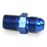 An Hose Adapter Fitting - Male 1/4" NPT To Male #6 / Straight-Blue