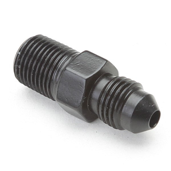 An Hose Adapter Fitting - Male 1/8" NPT To Male #3 / Straight-Black