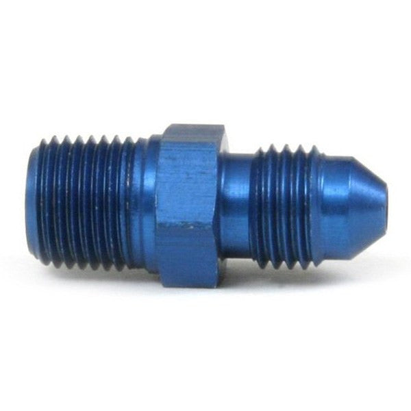 An Hose Adapter Fitting - Male 1/8" NPT To Male #3 / Straight-Blue