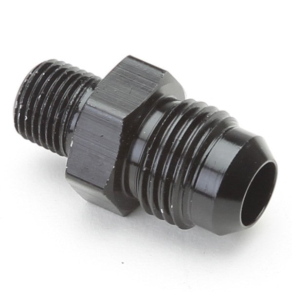 An Hose Adapter Fitting - Male 1/8" NPT To Male #6 / Straight-Black