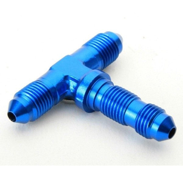 An Hose Adapter Bulkhead T-Fitting - Male #3 All Sides - Blue 2