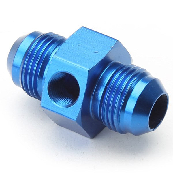 An Union Adapter For Pressure Gauge - Male #6 To Male #6 - Blue 2