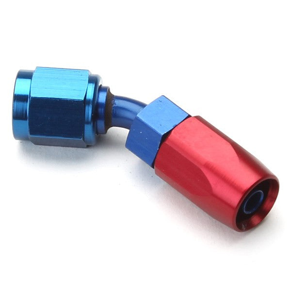 An Hose End Fitting - Female #4 / 45 Degree-Blue/Red