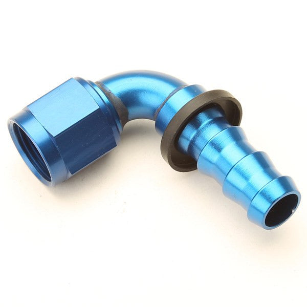 An Hose End Fitting For Push-Lock Hose #10 / 90 Degree-Blue