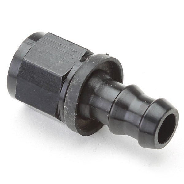 An Hose End Fitting For Push-Lock Hose #8 / Straight-Black