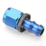 An Hose End Fitting For Push-Lock Hose #8 / Straight-Blue