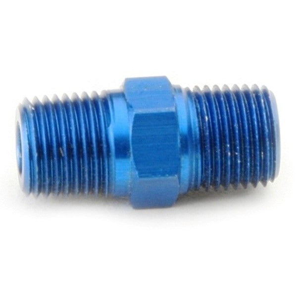 1/8" NPT To 1/8" NPT Adapter Fitting - Blue Male Coupler