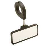 Latest Rage 857840B - 1.75 Black Aluminum Rear View Mirror, Clamp On 1 - 3/4" Tube - Moore Parts