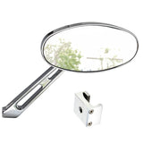 Manx Buggy Chrome Sideview Oval Mirror W/Aluminum Mount, Each - Moore Parts
