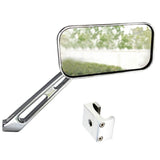 Manx Buggy Chrome Sideview Rectangular Mirror W/Aluminum Mount, Each - Moore Parts