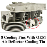 PAIR Empi 98 - 1356 - B Stock Vw Bug Dual Port Cylinder Head 35.5 X 32 Valves 85.5 - Moore Parts