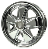 Set Of 4 15" X 4 - 1/2" & 5 - 1/2" Porsche 5 Lug Chrome Empi 911 Alloy Wheels & Lugs - Moore Parts