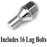 Set Of 4 15" X 5 - 1/2" Vw Bug 4 Lug Polished Empi Smoothie Wheels & Lug Bolts - Moore Parts