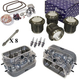 Single Port 1600cc Air - cooled Vw Bug Engine Rebuild Kit, Top End Heads / Pistons - Moore Parts