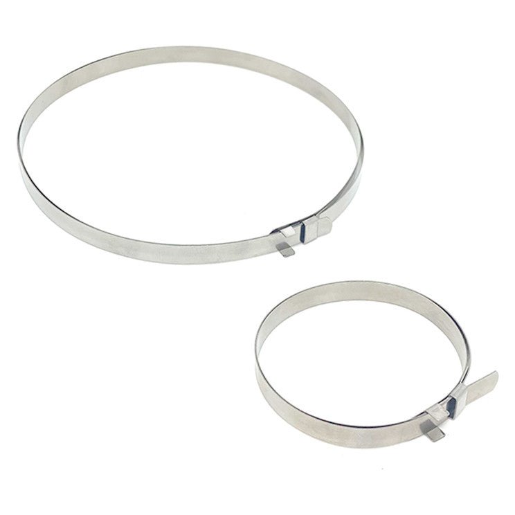 Stainless Steel Axle Boot Clamps F/Porsche 930 & 934 Cv Joint Boots, 2 Piece - Moore Parts