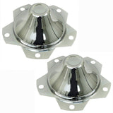 Vw 5 Lug Chrome Center Wheel Cap, Fits All Wheels With 6 - 1/2" Hole, Pair - Moore Parts