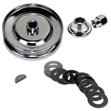 Vw Bug 12V Alt/Gen Chrome Pulley Kit W/Shims, Woodruff Key & Pulley Nut - Moore Parts