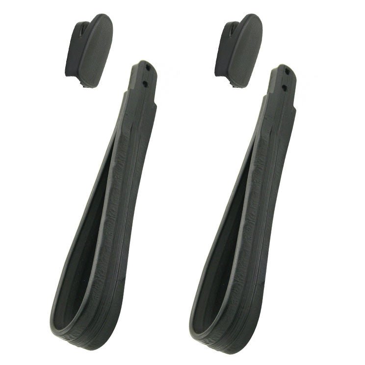 Vw Bug Black Inside Door Pillar Assist Straps & Coat Hook Caps 1968 - 77, Pair - Moore Parts