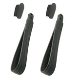 Vw Bug Black Inside Door Pillar Assist Straps & Coat Hook Caps 1968 - 77, Pair - Moore Parts