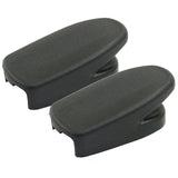 Vw Bug Black Inside Door Pillar Assist Straps & Coat Hook Caps 1968 - 77, Pair - Moore Parts