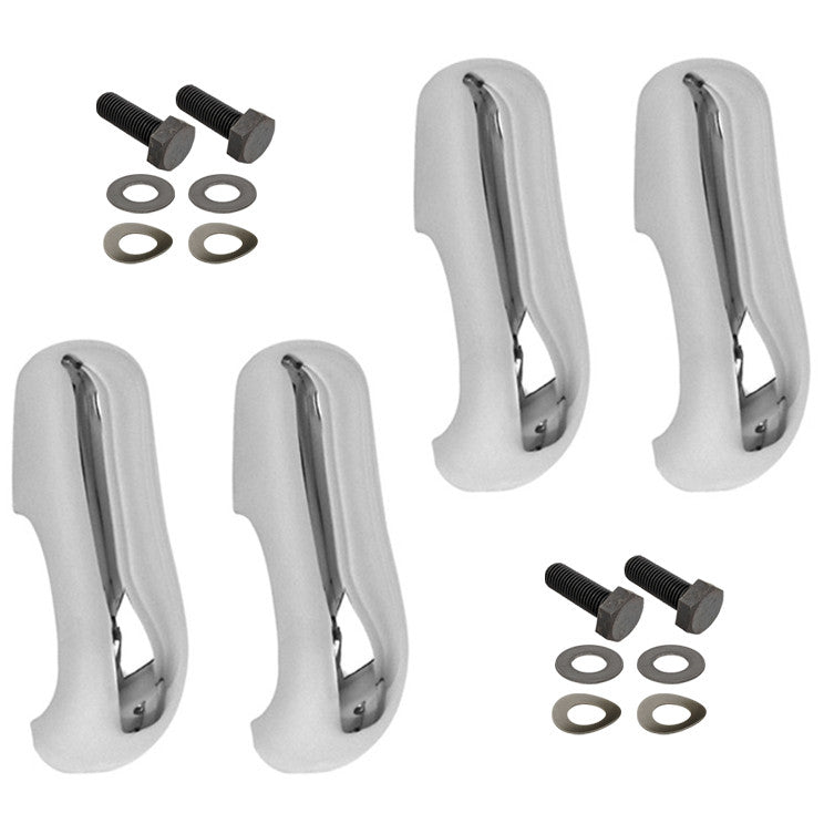 Vw Bug Chrome Euro Bumper Guards, Fits Front/Rear Bumpers 1958 - 67, Set Of 4 - Moore Parts