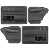 VW Bug Door Panels W/ Pockets 1958 - 1964, Set Of 4 Black Vinyl - Moore Parts