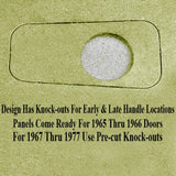 VW Bug Door Panels W/ Pockets 1965 - 1977, Set Of 4 Black Vinyl - Moore Parts