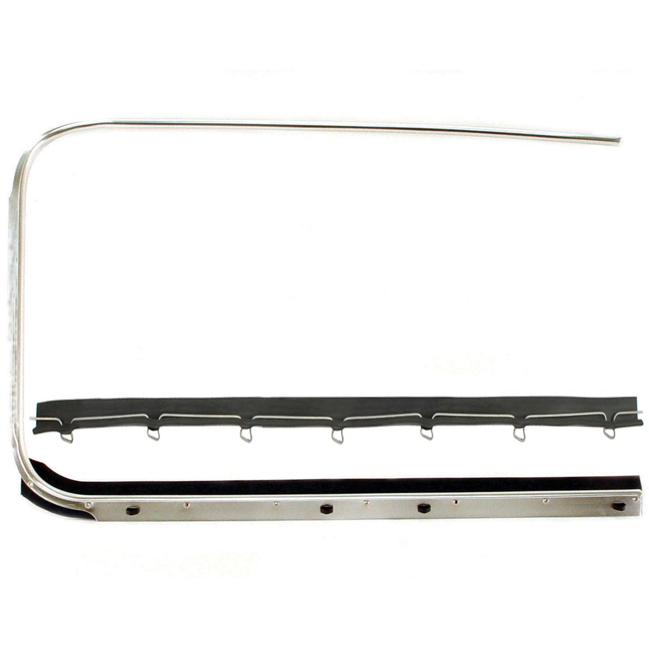 Vw Bug Door Rubber For Roll Up Window Glass, Scraper Seal Set. 1952 - 64 - Moore Parts