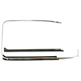 Vw Bug Door Rubber F/Roll Up Window Glass, 7 Clip Scraper Seal. 1965 - 6/1968 - Moore Parts
