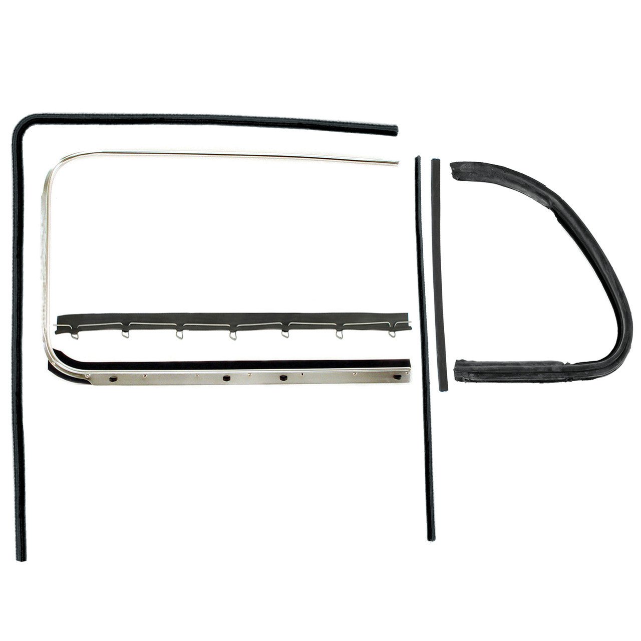 Vw Bug Door Rubber F/Roll Up Window Glass, U Channels, Vent Window Seals 1952 - 64 - Moore Parts