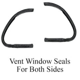 Vw Bug Door Rubber F/Roll Up Window, U Channels, Vent Window Seals 1965 - 6/1968 - Moore Parts