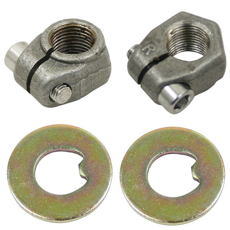 Vw Bug Front Spindle Nuts With Thrust Washers, 1949 - 1965, Pair - Moore Parts