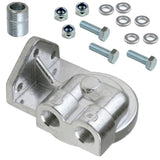 Vw Bug Full Flow Oil Filter Kit All Black AN Fittings - Stainless Hose - Fram PH8A - Moore Parts