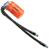 Vw Bug Full Flow Oil Filter System, Black AN Fittings - Black SS Hose - Dished Cam - Moore Parts