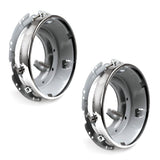 Vw Bug Headlight Bucket Assembly Kit W/Chrome Rings. Pair Left & Right - Moore Parts