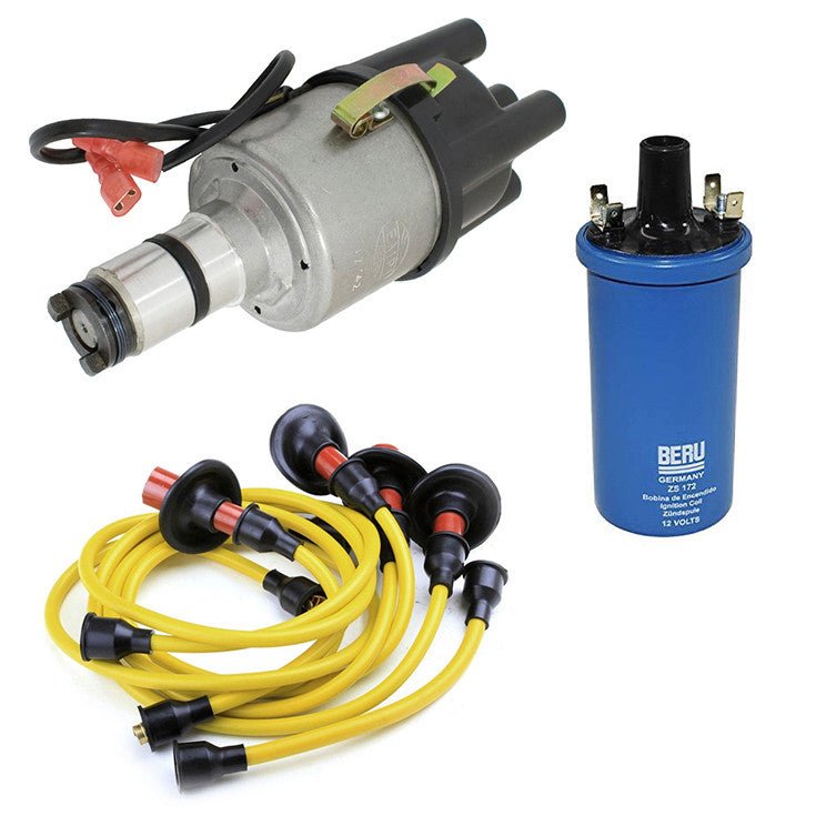 Vw Bug Ignition Kit W/Empi 9441 Electronic 009 Dist, Beru Coil, Yellow Wires - Moore Parts