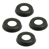 Vw Bug, Karmann Ghia Black Window Winder Buffer To 1967, Set Of 4 - Moore Parts