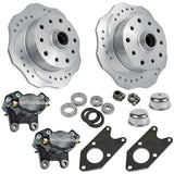 Vw Bug King Pin Front Black Wilwood Disc Brake Kit 1949 - 1966, 5 Lug Porsche/Chevy Pattern - Moore Parts