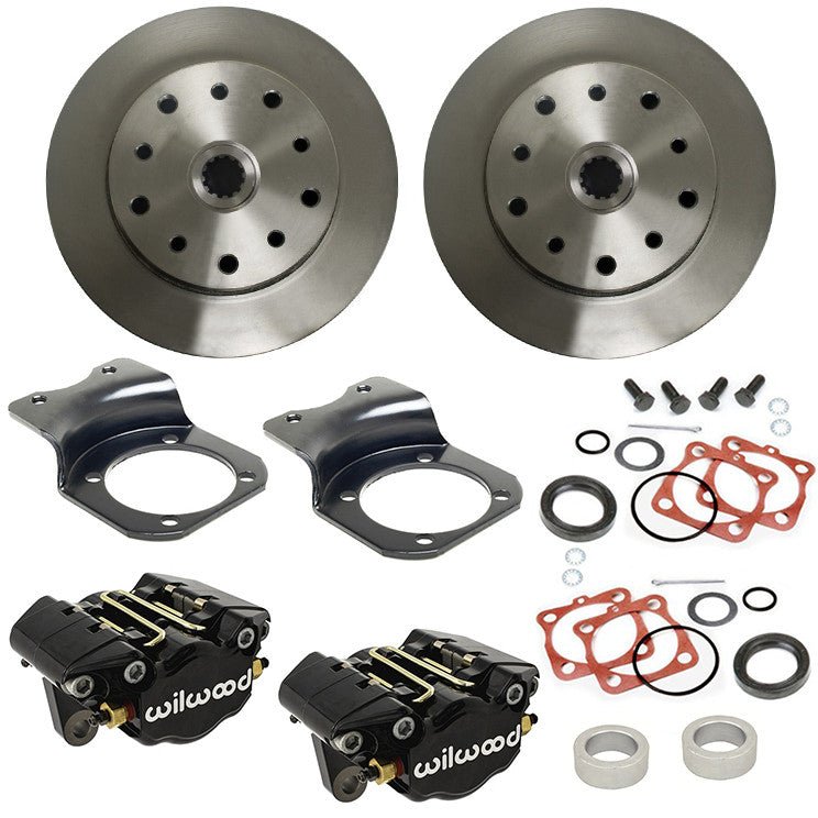 Vw Bug Rear Black Wilwood Disc Brake Kit 1968 - 1979, 5 Lug Porsche/Chevy Pattern - Moore Parts