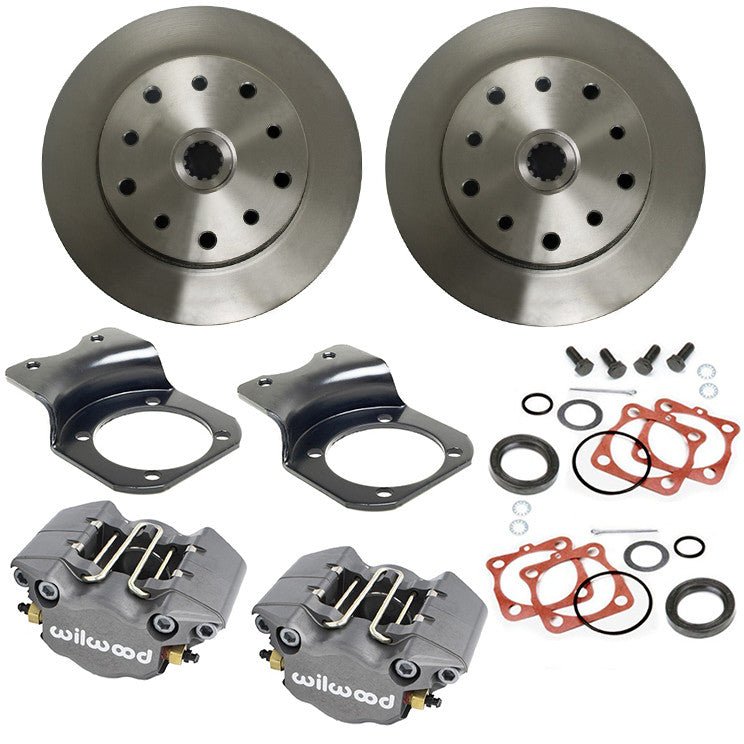 Vw Bug Rear Grey Wilwood Disc Brake Kit 1958 - 1967, 5 Lug Porsche/Chevy Pattern - Moore Parts