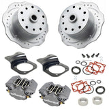 Vw Bug Rear Grey Wilwood Disc Brake Kit 1968 - 1977, Scalloped Brake Rotors 5 Lug Porsche/Chevy Pattern - Moore Parts