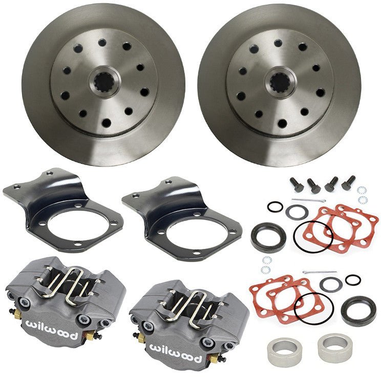 Vw Bug Rear Grey Wilwood Disc Brake Kit 1968 - 1979, 5 Lug Porsche/Chevy Pattern - Moore Parts