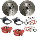 Vw Bug Rear Red Wilwood Disc Brake Kit 1958 - 1967, 5 Lug Porsche/Chevy Pattern - Moore Parts