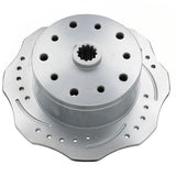 Vw Bug Rear Red Wilwood Disc Brake Kit 1958 - 1967, Scalloped Brake Rotors 5 Lug Porsche/Chevy Pattern - Moore Parts